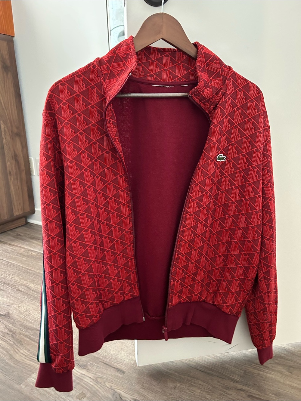 Men’s Lacoste Jacket Paris Zip Up Jacquard M